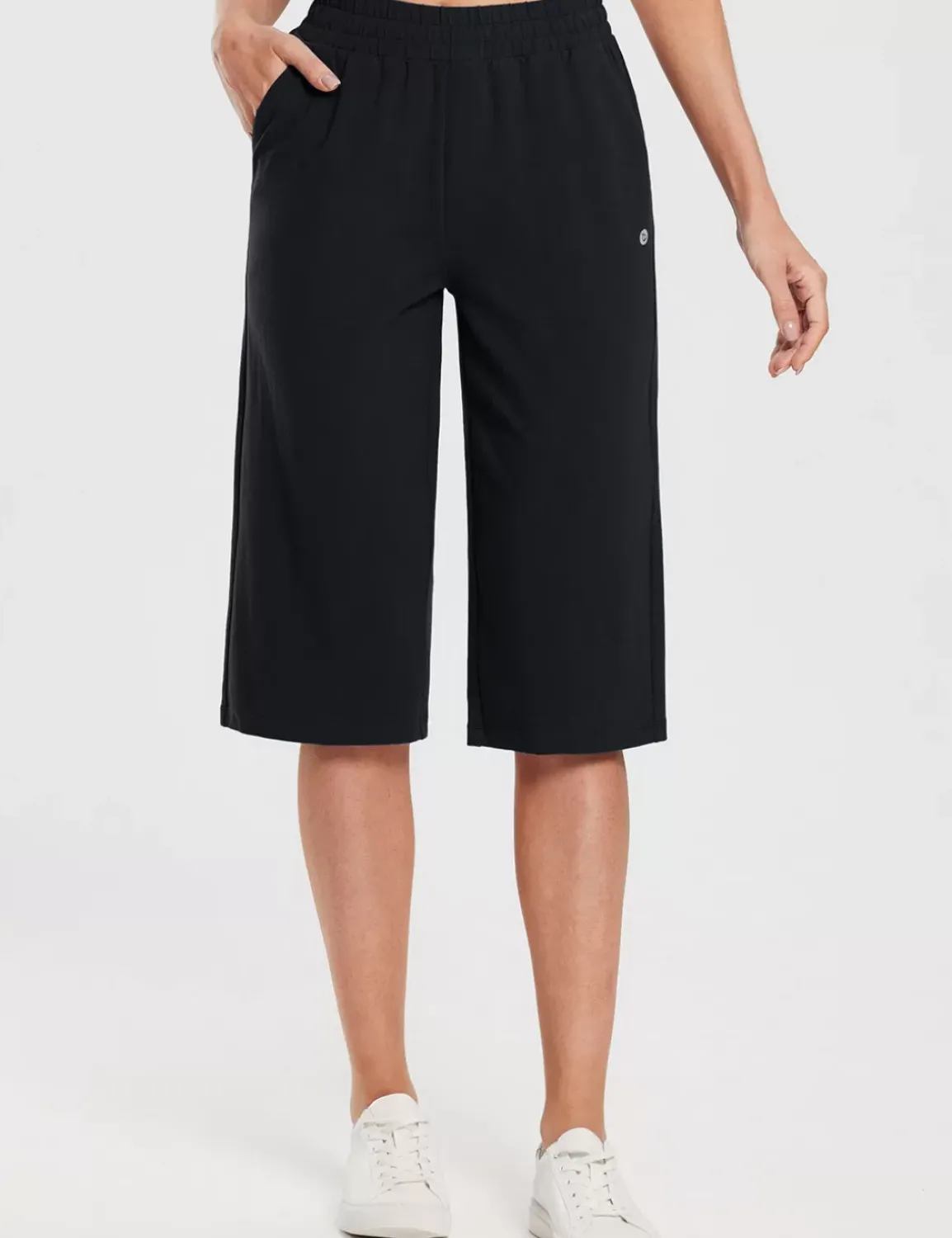 Baleaf Evergreen 15" Cotton Drawstring Sweatpants^Women Knee-Length