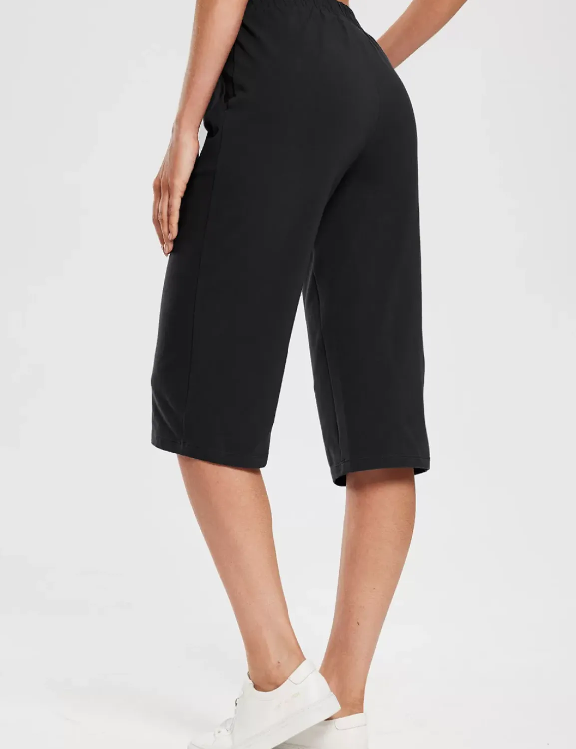Baleaf Evergreen 15" Cotton Drawstring Sweatpants^Women Knee-Length