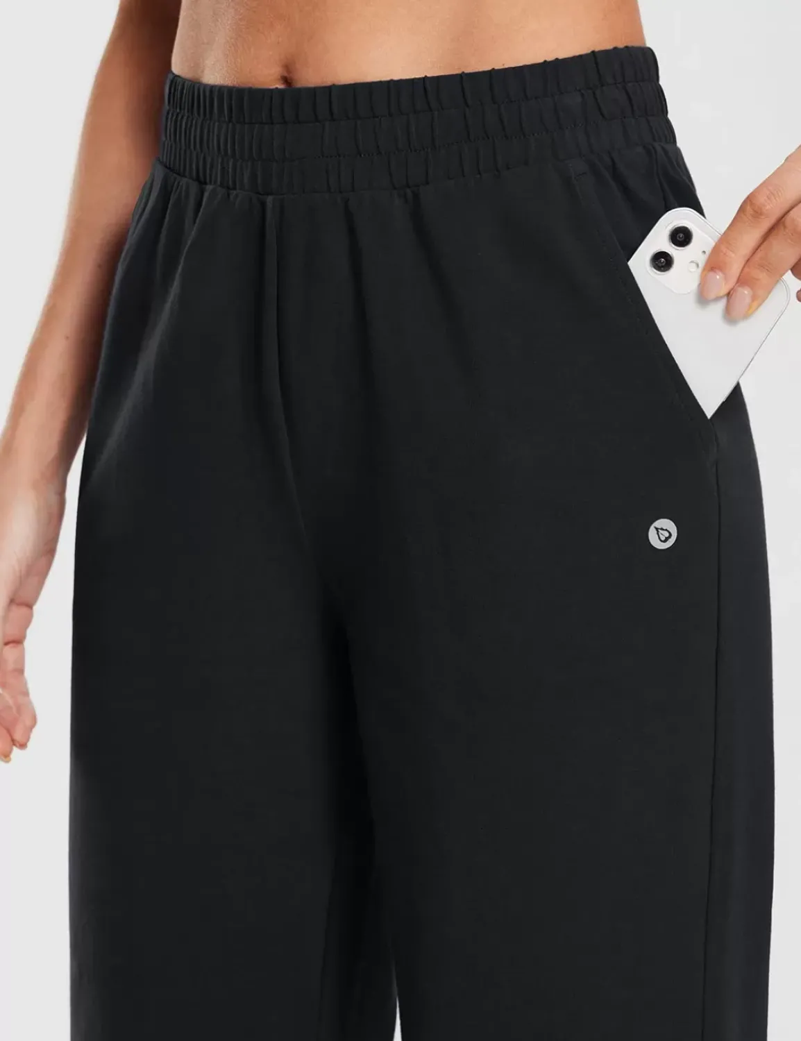 Baleaf Evergreen 15" Cotton Drawstring Sweatpants^Women Knee-Length