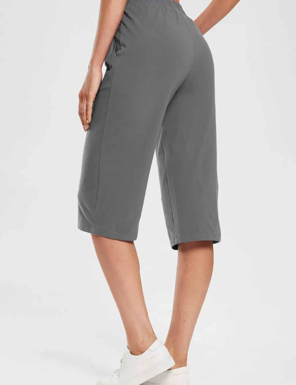 Baleaf Evergreen 15" Cotton Drawstring Sweatpants^Women Knee-Length