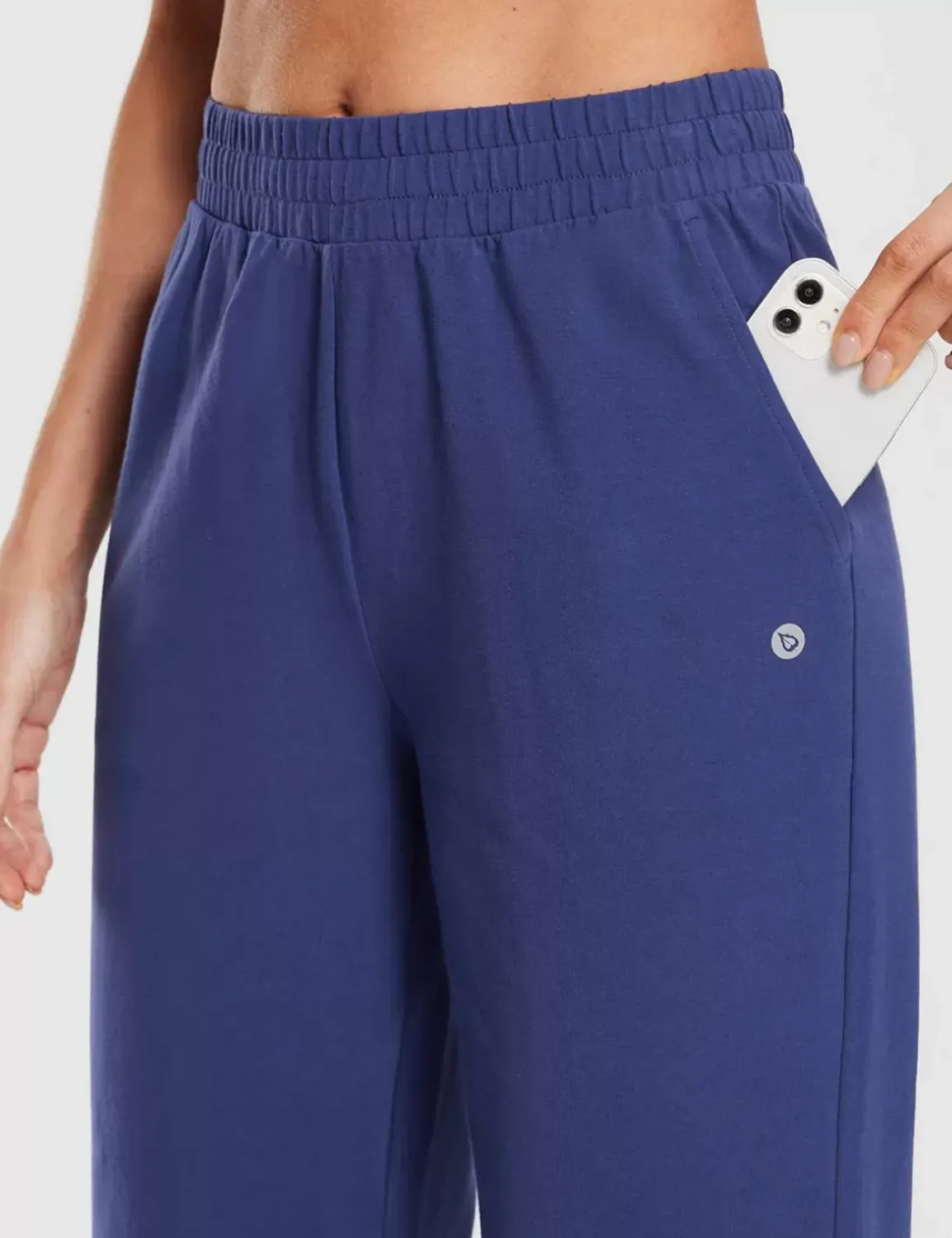 Baleaf Evergreen 15" Cotton Drawstring Sweatpants^Women Knee-Length
