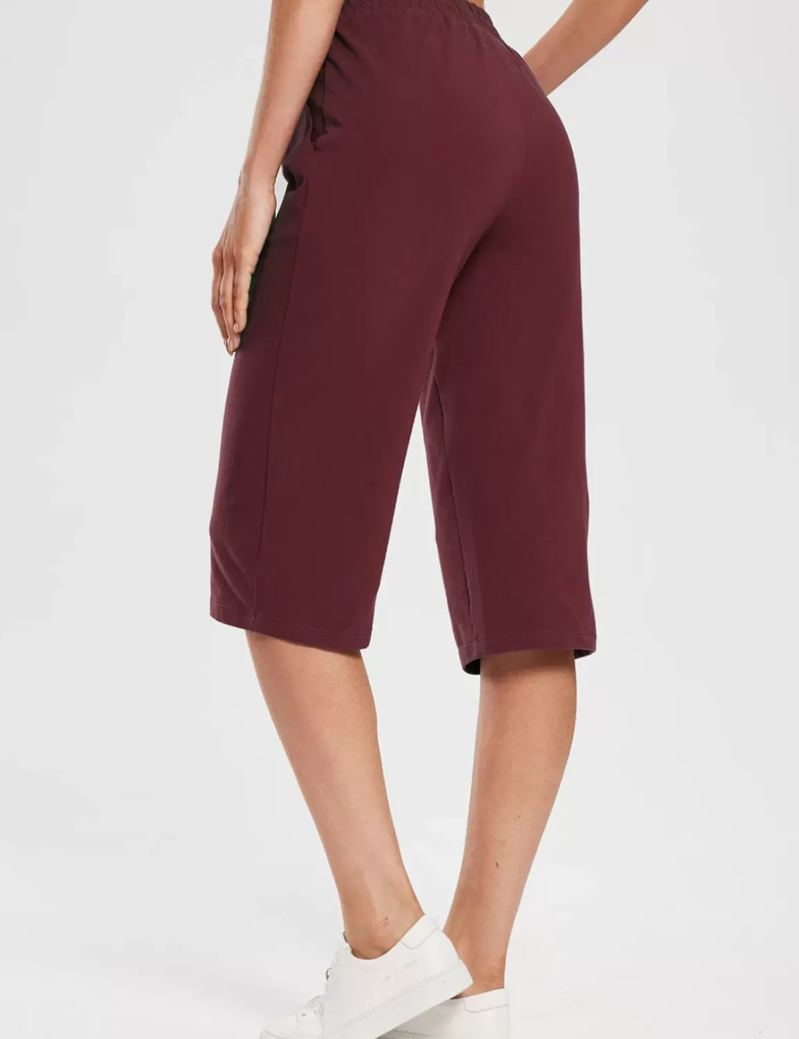 Baleaf Evergreen 15" Cotton Drawstring Sweatpants^Women Capris