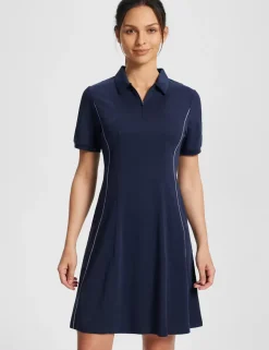 Baleaf Evergreen 1/4 Zipper Dress^Women Knee-Length