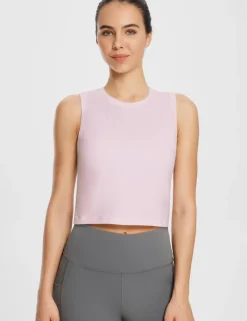 Baleaf Evergreen Cotton Crewneck Crop Top^Women Short-Sleeved & Tank Tops