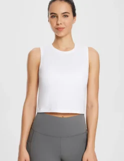 Baleaf Evergreen Cotton Crewneck Crop Top^Women Short-Sleeved & Tank Tops