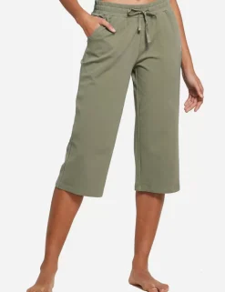 Baleaf Evergreen Cotton Cropped Pants^Women Capris