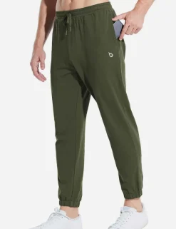 Baleaf Evergreen Cotton Elastic Cuffs Joggers^Men Joggers & Sweatpants
