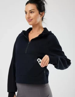 Baleaf Evergreen Cotton Half-Zip Pullover^Women Fleece-Lined
