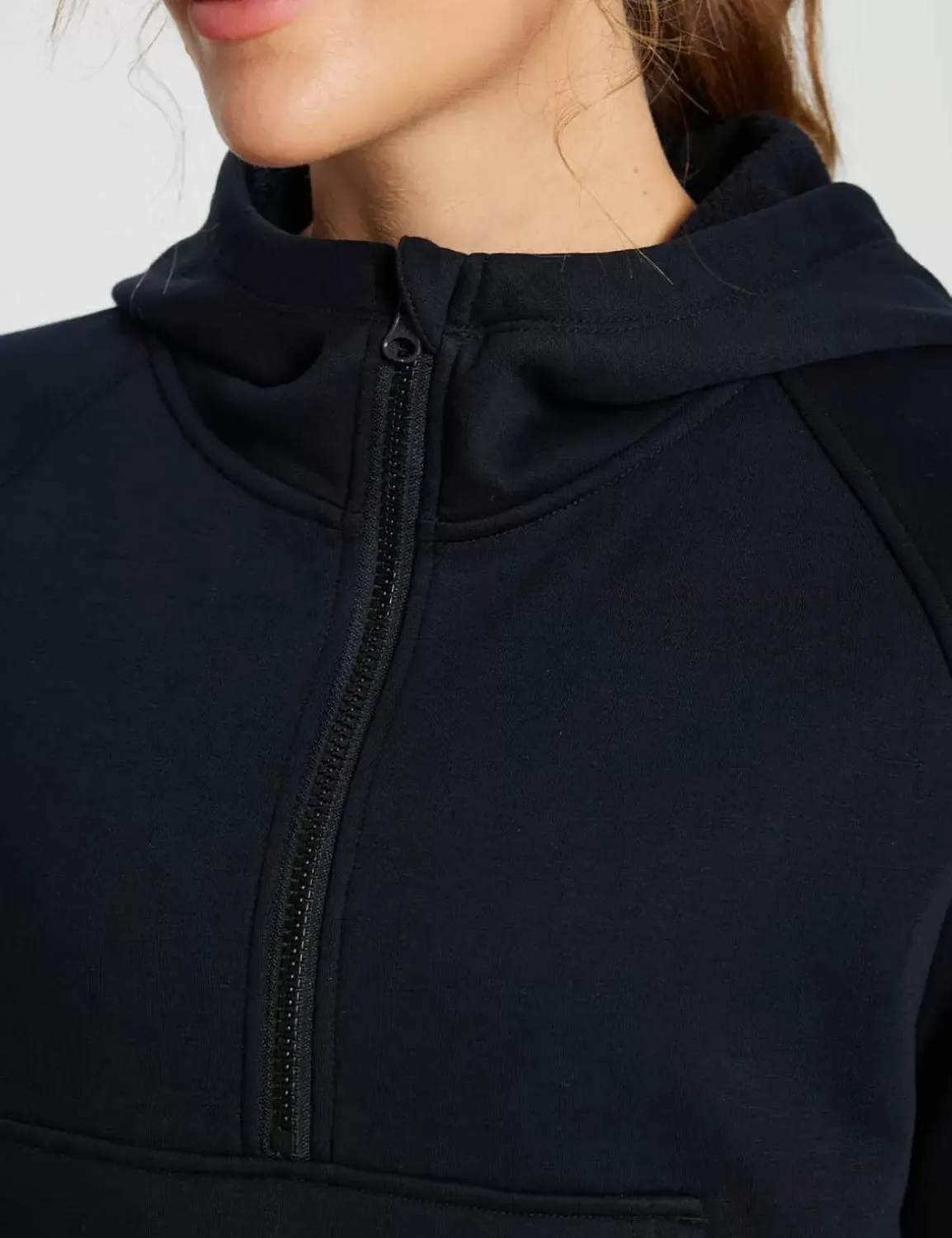 Baleaf Evergreen Cotton Half-Zip Pullover^Women Fleece-Lined