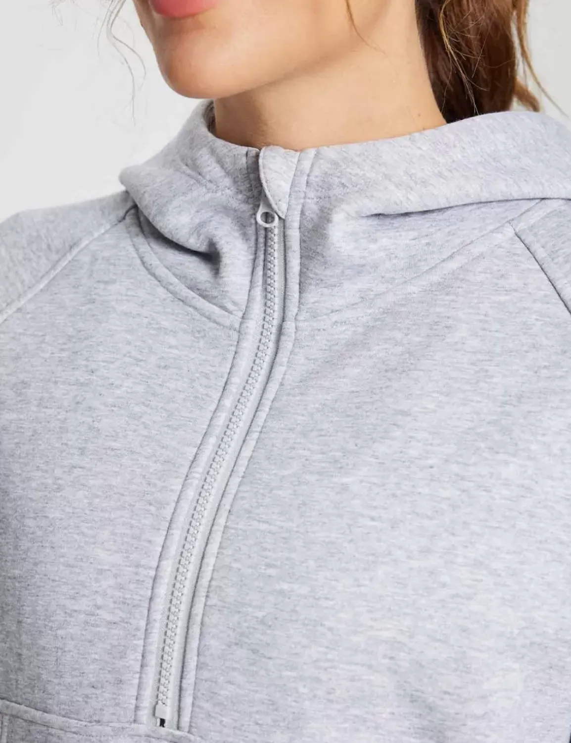 Baleaf Evergreen Cotton Half-Zip Pullover^Women Fleece-Lined
