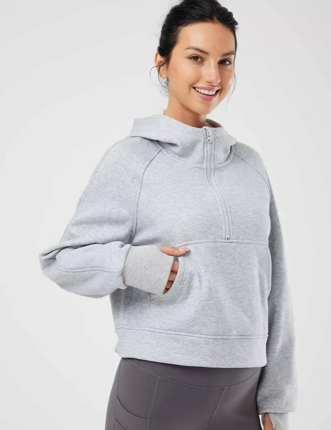 Baleaf Evergreen Cotton Half-Zip Pullover^Women Long-Sleeved