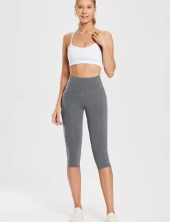 Baleaf Evergreen Cotton Pocketed Capris^Women Capris