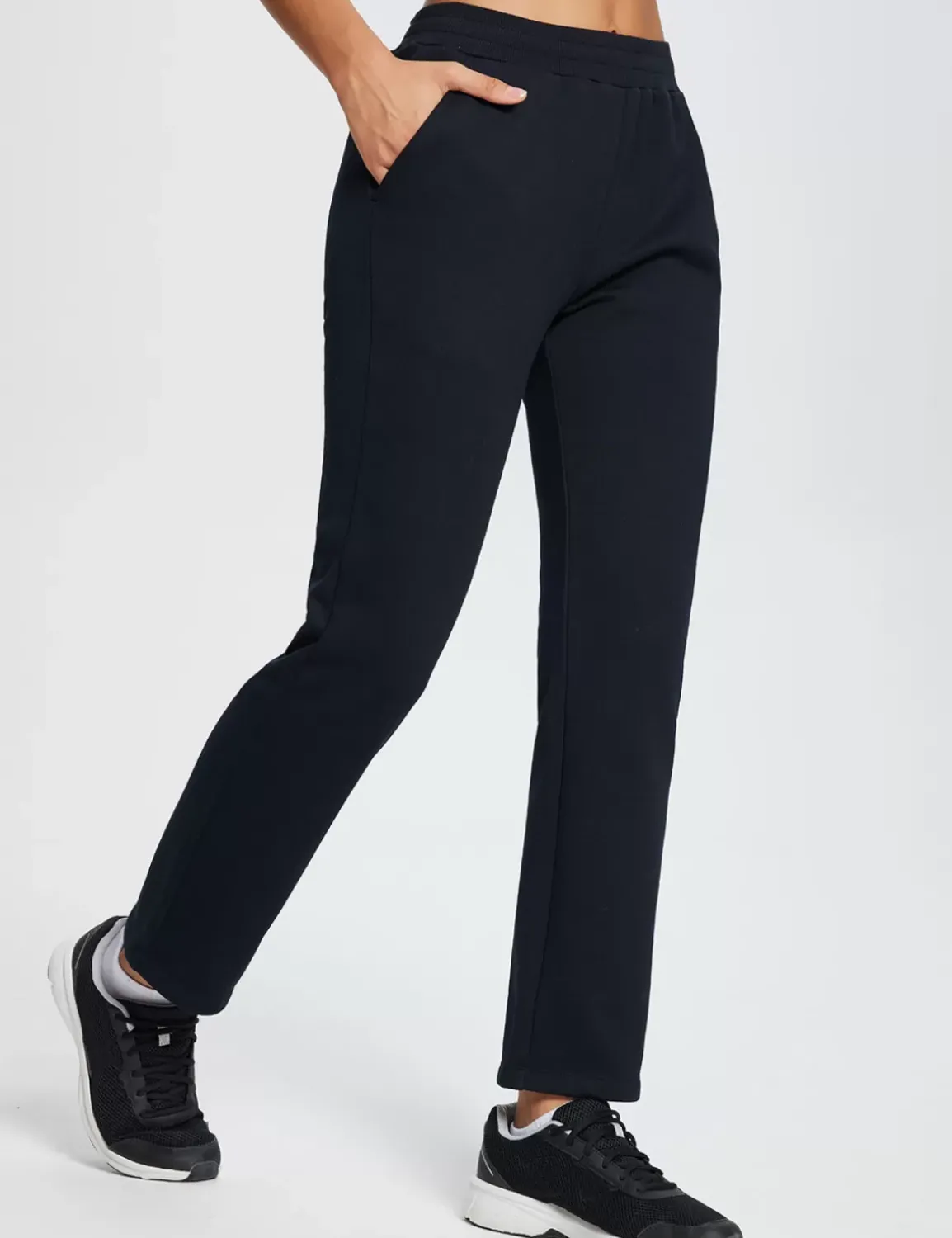Baleaf Evergreen Cotton Pocketed Sweatpants^Women Fleece-Lined