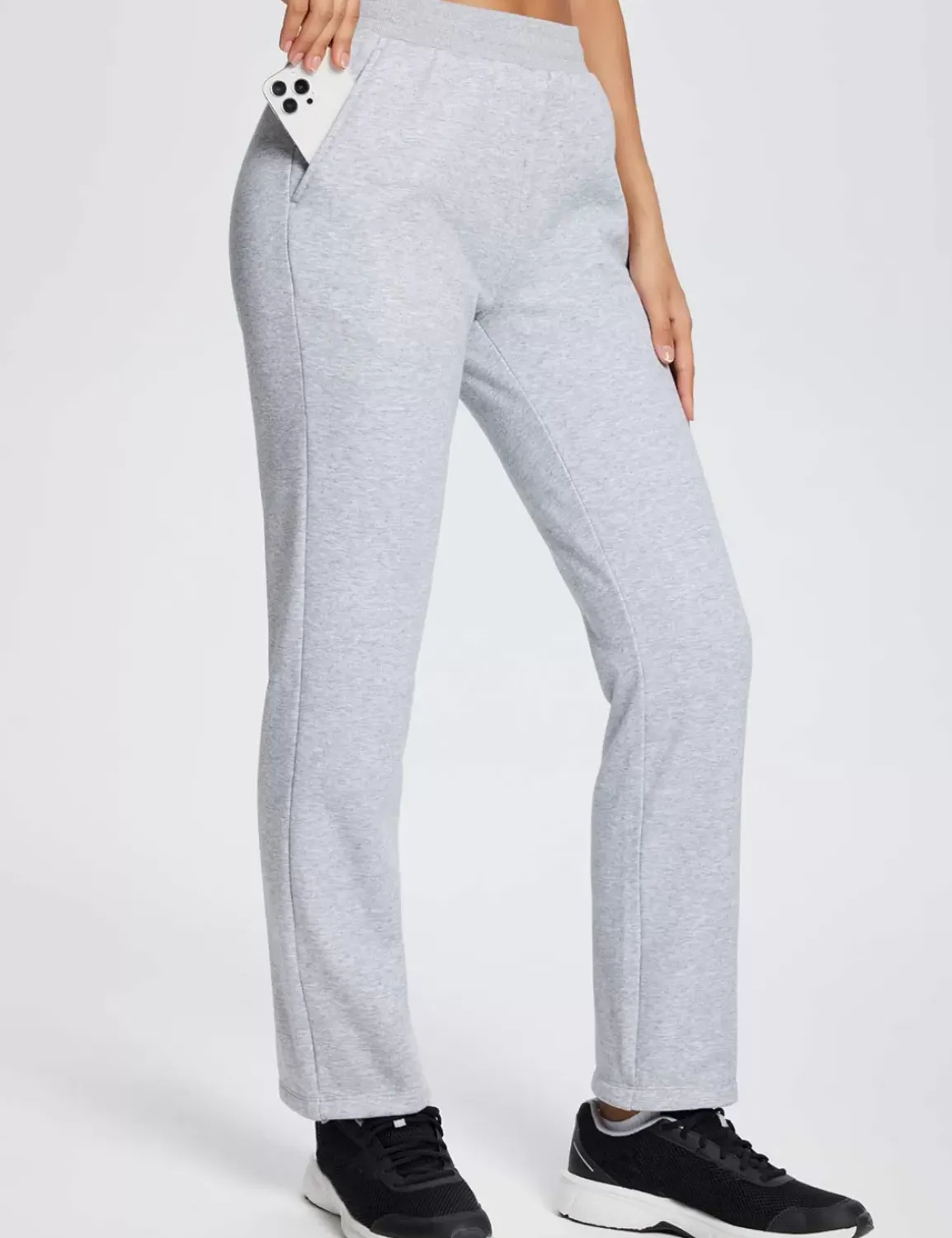 Baleaf Evergreen Cotton Pocketed Sweatpants^Women Fleece-Lined