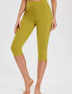 Baleaf Evergreen Cotton Pocketed Capris^Women Knee-Length