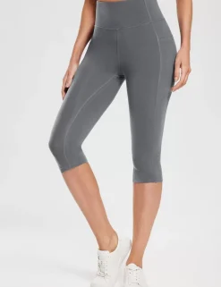 Baleaf Evergreen Cotton Pocketed Capris^Women Knee-Length