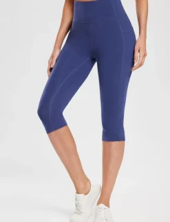Baleaf Evergreen Cotton Pocketed Capris^Women Knee-Length