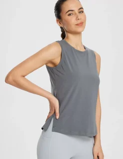 Baleaf Evergreen Cotton Side Slit Tank Top^Women Short-Sleeved & Tank Tops