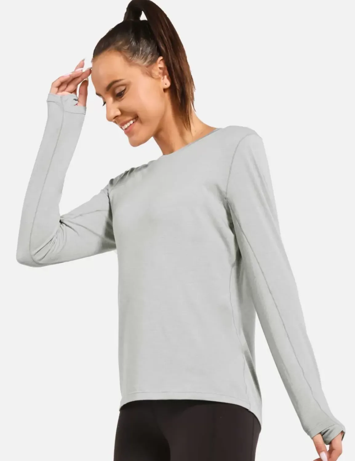 Baleaf Evergreen Crew Neck Shirt^Women Long-Sleeved