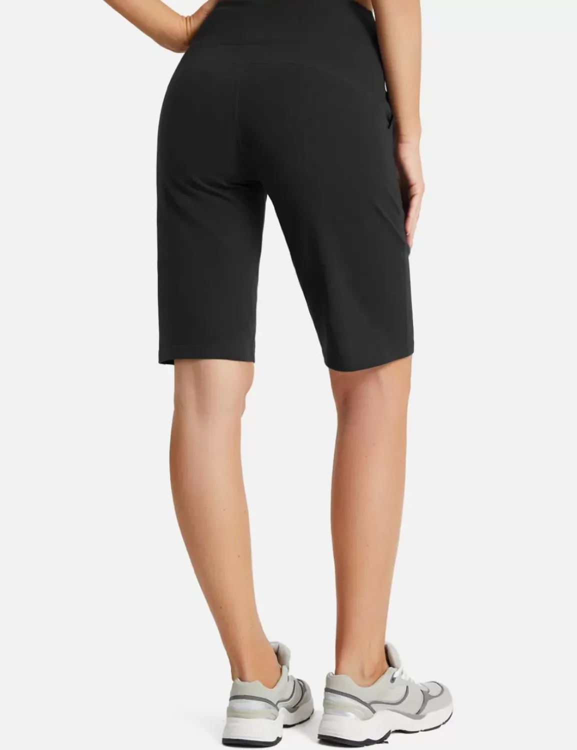 Baleaf Evergreen Drawstring Bermuda Shorts^Women Knee-Length