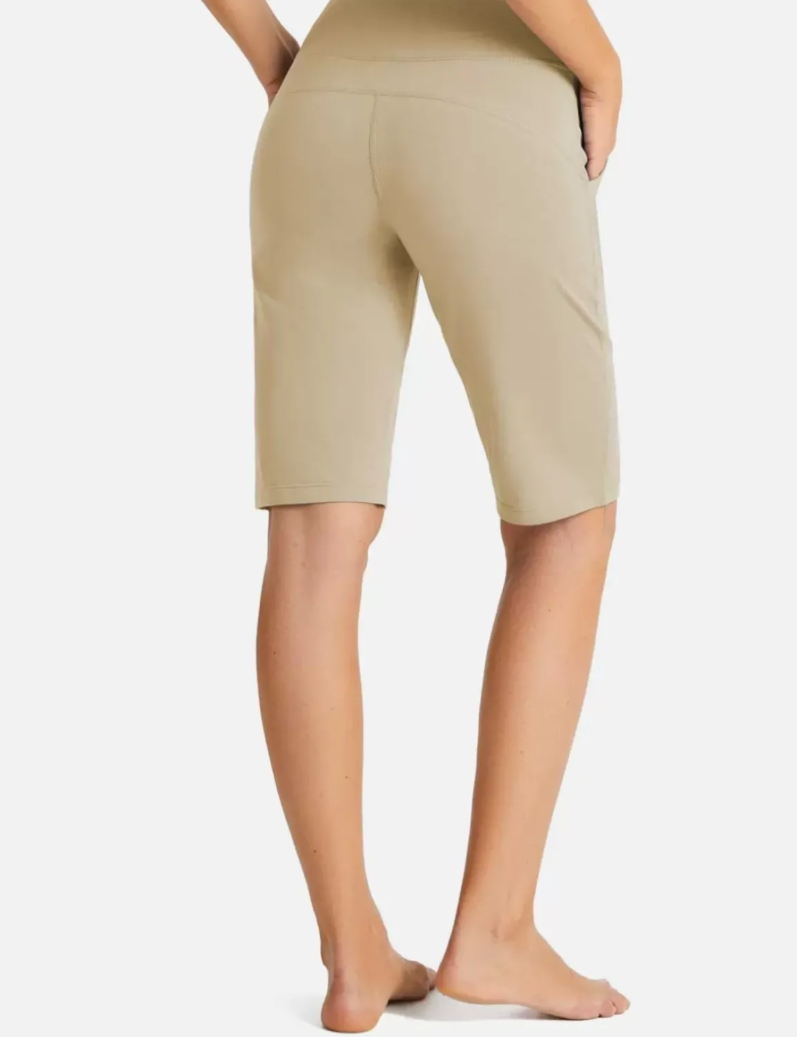 Baleaf Evergreen Drawstring Bermuda Shorts^Women Knee-Length