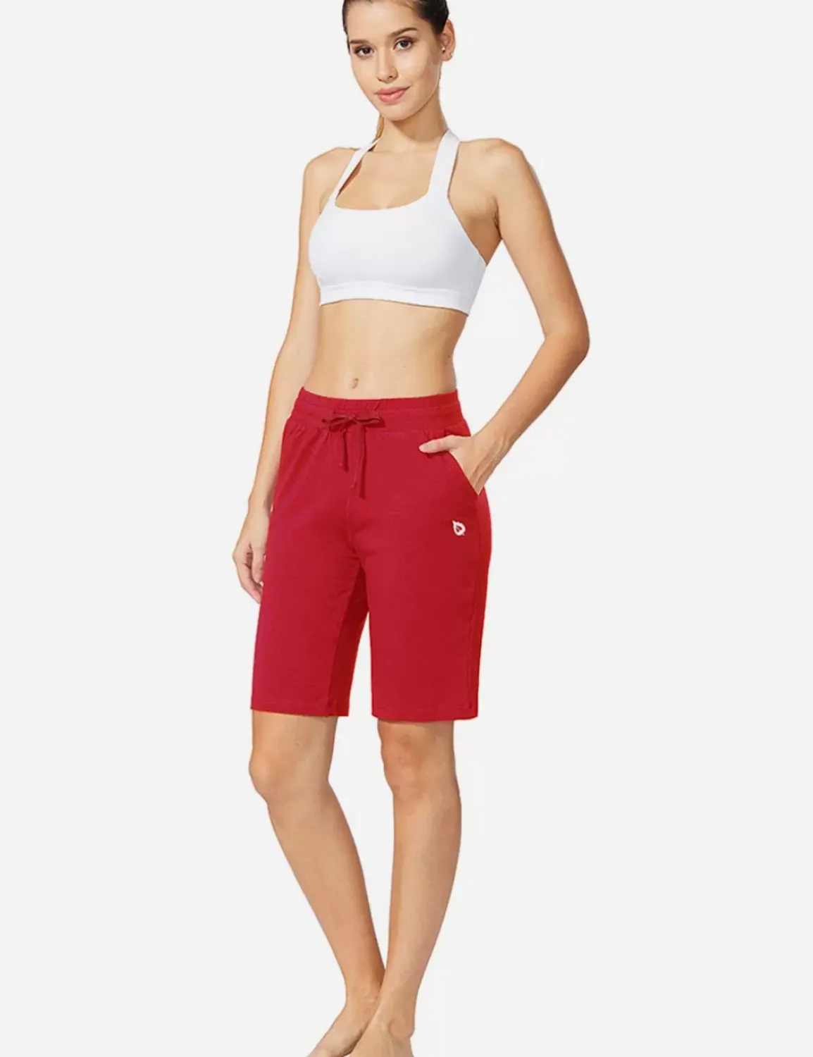Baleaf Evergreen High Rise Bermuda Shorts^Women Shorts & Underwear