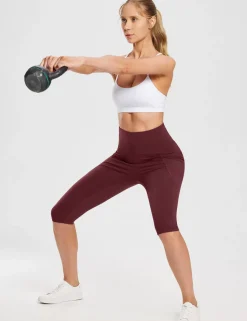 Baleaf Evergreen Knee-Length Pocketed Capris^Women Shorts & Underwear