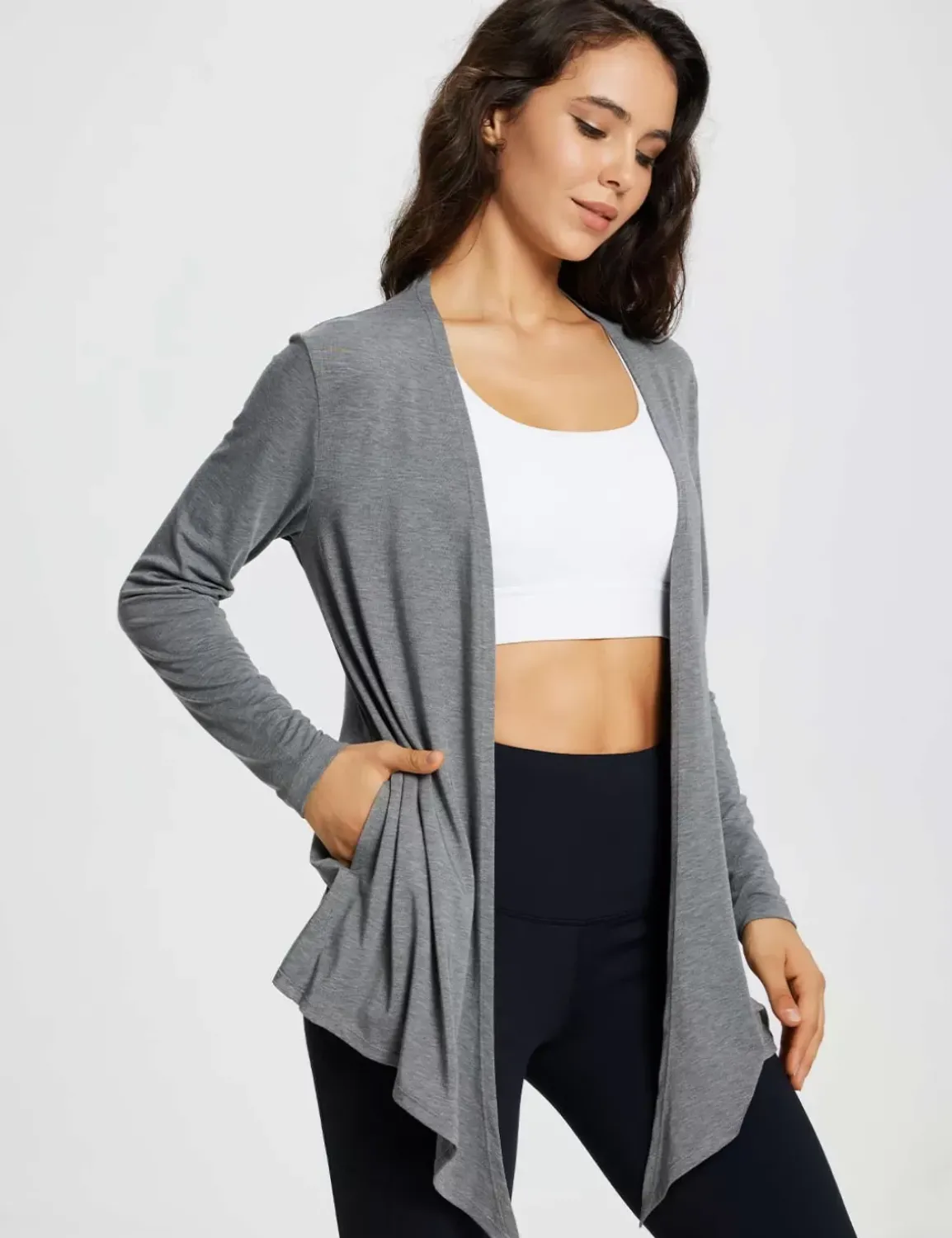 Baleaf Evergreen Lightweight Drape Cardigan^Women Long-Sleeved