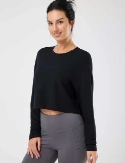 Baleaf Evergreen Modal Oversized Cropped Top (Website Exclusive)^Women Long-Sleeved