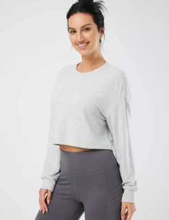 Baleaf Evergreen Modal Oversized Cropped Top (Website Exclusive)^Women Long-Sleeved