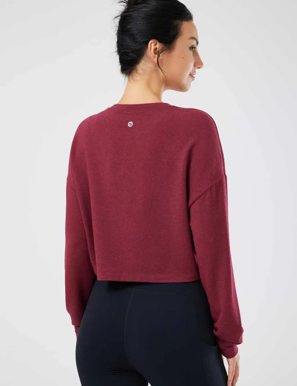Baleaf Evergreen Modal Oversized Cropped Top (Website Exclusive)^Women Long-Sleeved