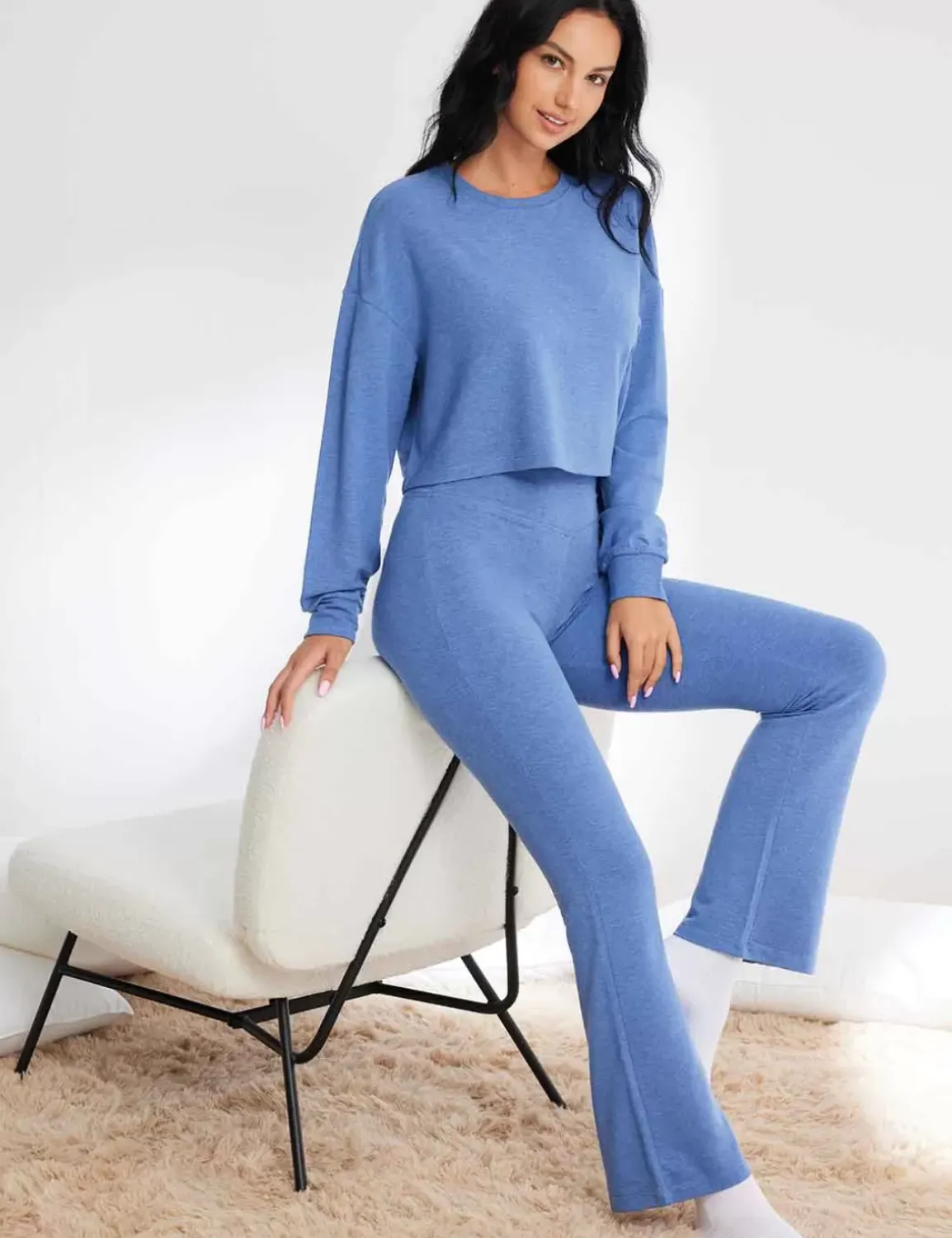 Baleaf Evergreen Modal Oversized Cropped Top (Website Exclusive)^Women Long-Sleeved