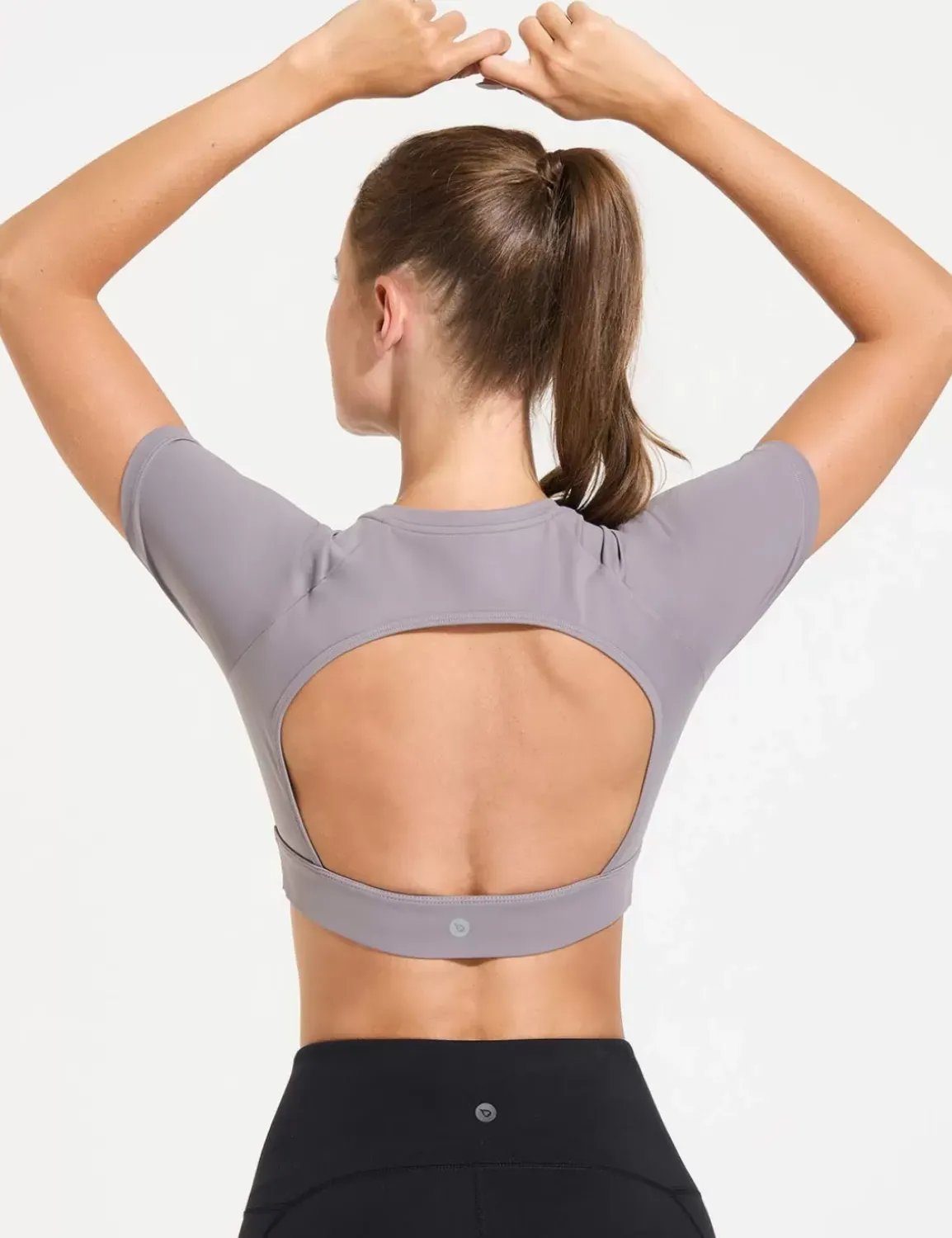 Baleaf Flyleaf Open Back Crop Top^Women Short-Sleeved & Tank Tops