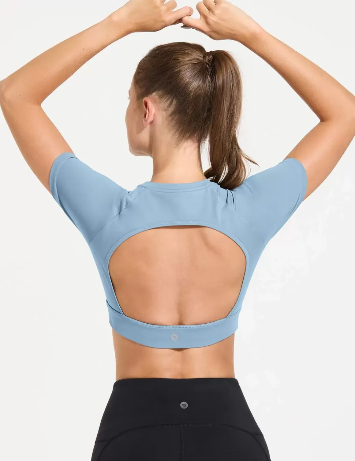 Baleaf Flyleaf Open Back Crop Top^Women Short-Sleeved & Tank Tops