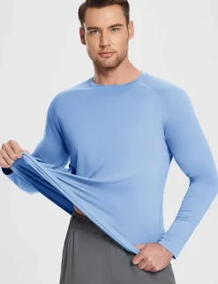Baleaf Flyleaf Upf50+ Crewneck T-Shirt^Men Long-Sleeved Shirts