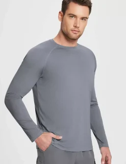 Baleaf Flyleaf Upf50+ Crewneck T-Shirt^Men Long-Sleeved Shirts