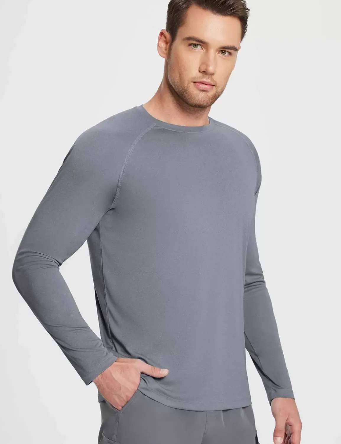 Baleaf Flyleaf Upf50+ Crewneck T-Shirt^Men Long-Sleeved Shirts