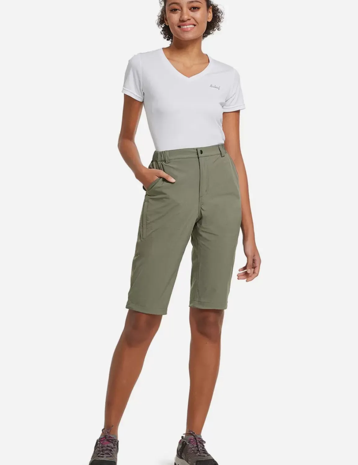 Baleaf Flyleaf Upf50+ Dwr Knee-Length Shorts^Women Knee-Length