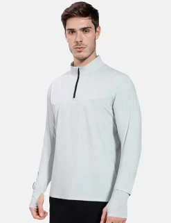 Baleaf Flyleaf Watch Window Quarter Zip Pullover^Men Long-Sleeved Shirts