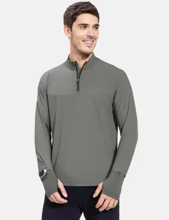 Baleaf Flyleaf Watch Window Quarter Zip Pullover^Men Long-Sleeved Shirts