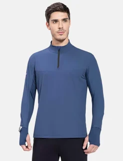 Baleaf Flyleaf Watch Window Quarter Zip Pullover^Men Long-Sleeved Shirts
