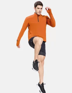 Baleaf Flyleaf Watch Window Quarter Zip Pullover^Men Long-Sleeved Shirts