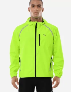 Baleaf Hooded Cycling Windbreaker^Men Jerseys & Track Jackets