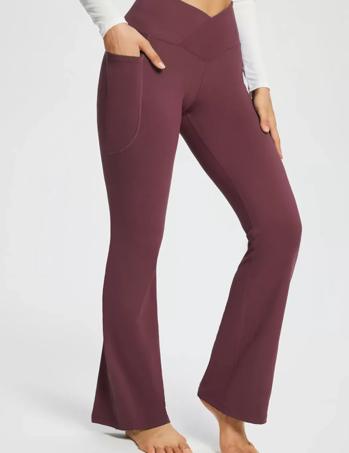Baleaf Laureate 29'' Crossover High-Rise Flared Pants^Women Joggers & (Sweat) Pants