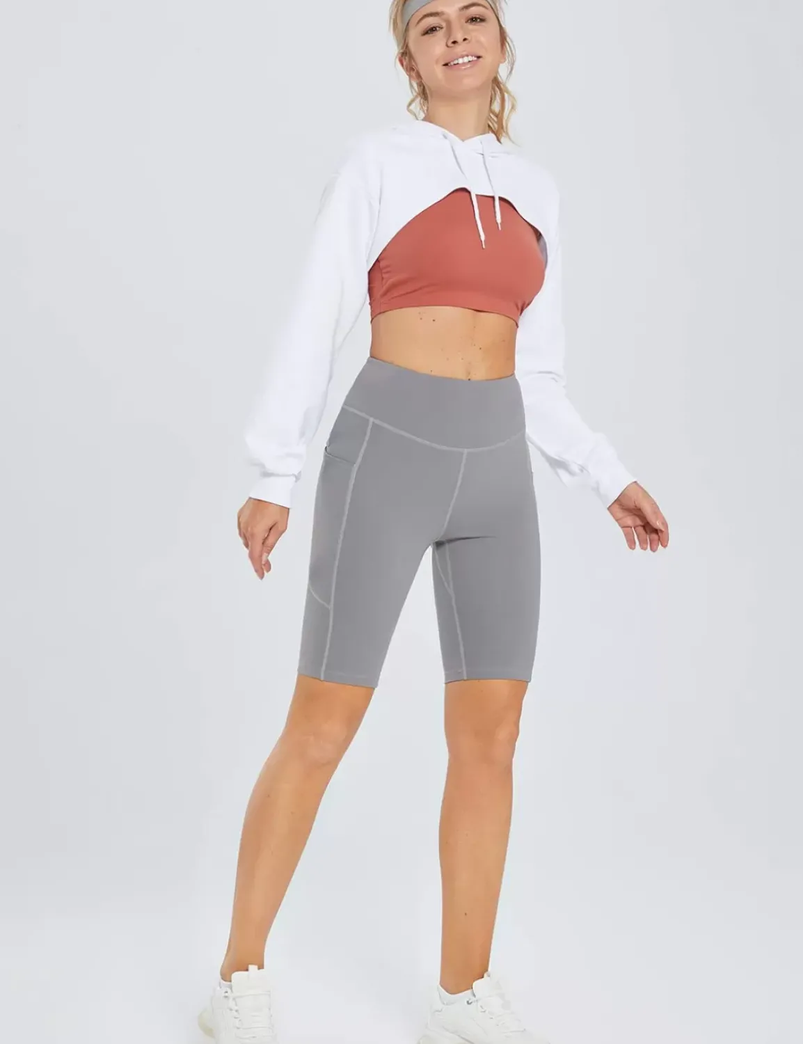 Baleaf Laureate 10" High Rise Shorts^Women Knee-Length