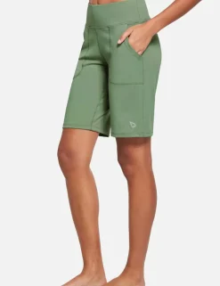 Baleaf Laureate High Rise Bermuda Shorts^Women Knee-Length