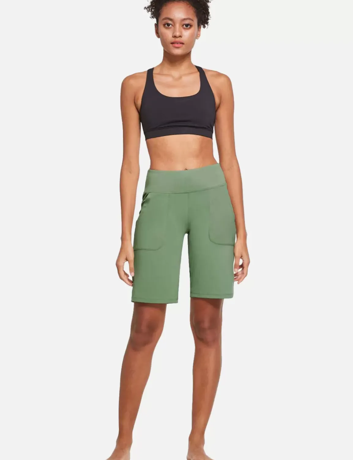 Baleaf Laureate High Rise Bermuda Shorts^Women Knee-Length