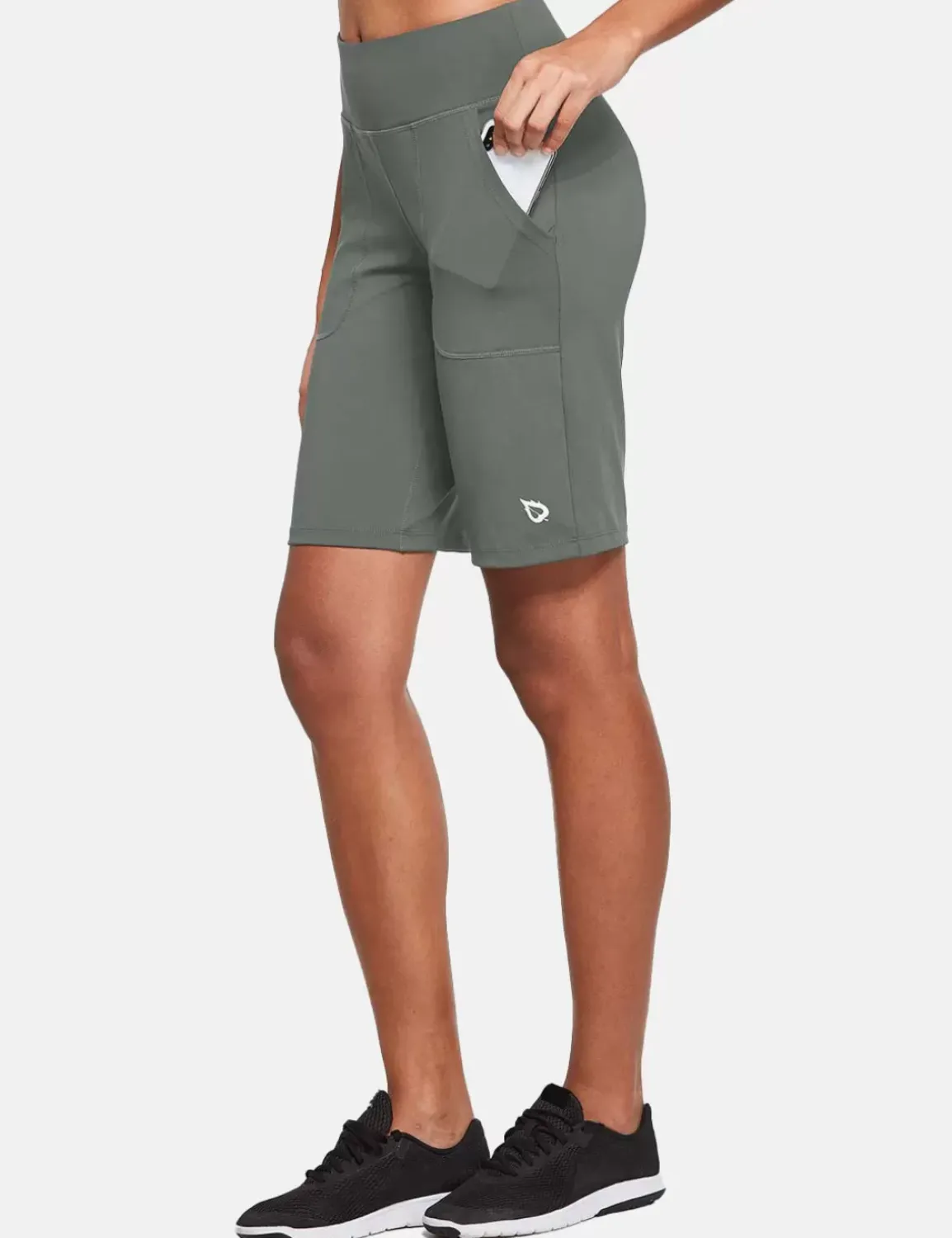 Baleaf Laureate High Rise Bermuda Shorts^Women Knee-Length