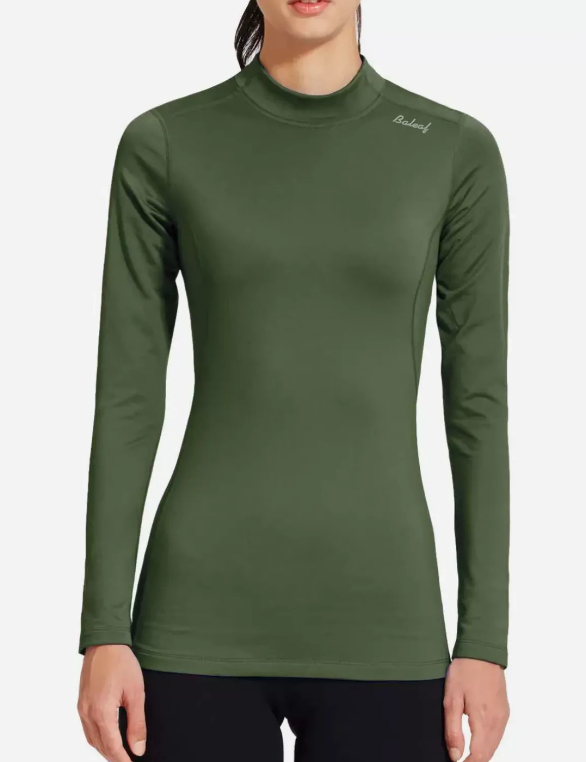 Baleaf Laureate Mock Neck Compressive Top^Women Long-Sleeved