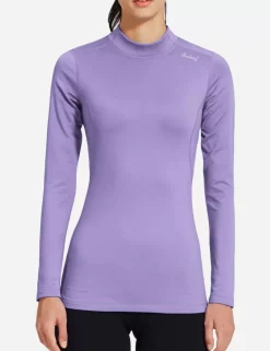 Baleaf Laureate Mock Neck Compressive Top^Women Long-Sleeved